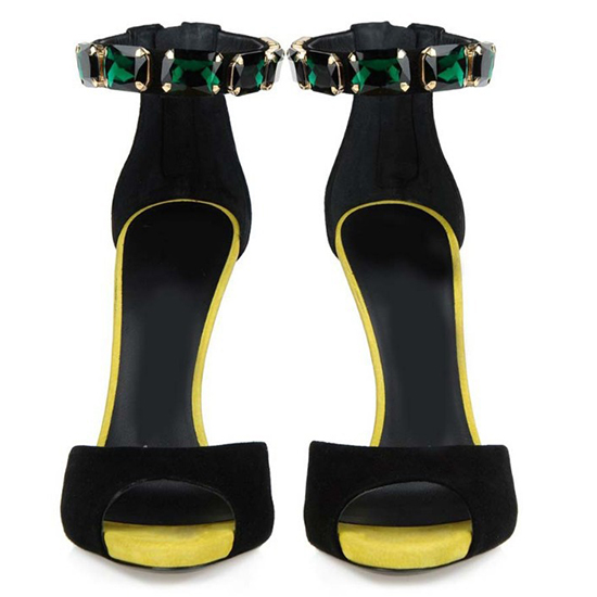 rhinestone crystal ankle strap open toe  2022 summer sandals (2)